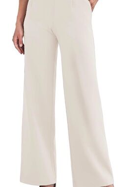 Wide Leg Cream Women's Pants Size S